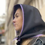 Capuche Paris - Black Sequined Hood Parma