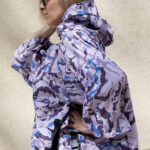 Capuche Paris - CAMOUFLAGE pattern Rain cape / Poncho + Storage bag