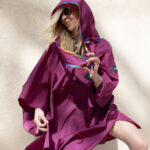 Capuche Paris - Biais Arc-en-Ciel – Plain Fuschia Rain Cape + Storage Banana